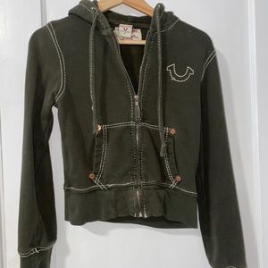 True Religion Small Green Sweatshirt